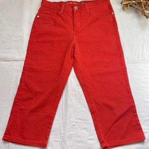 lee classic fit orange canvas pant
